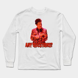 David S. Pumpkins - Any Questions? II Long Sleeve T-Shirt